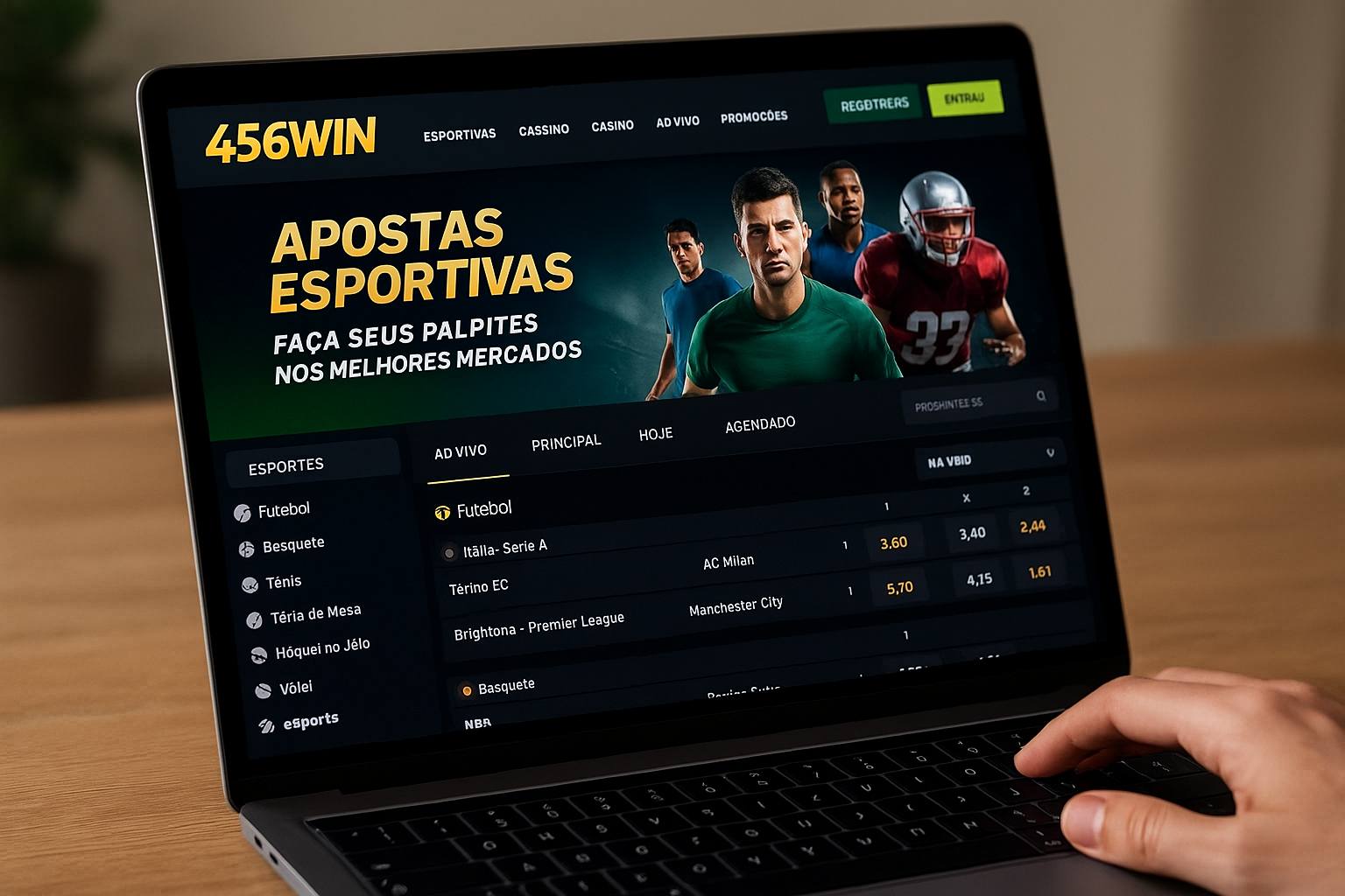 Apostas esportivas no cassino online 456WIN