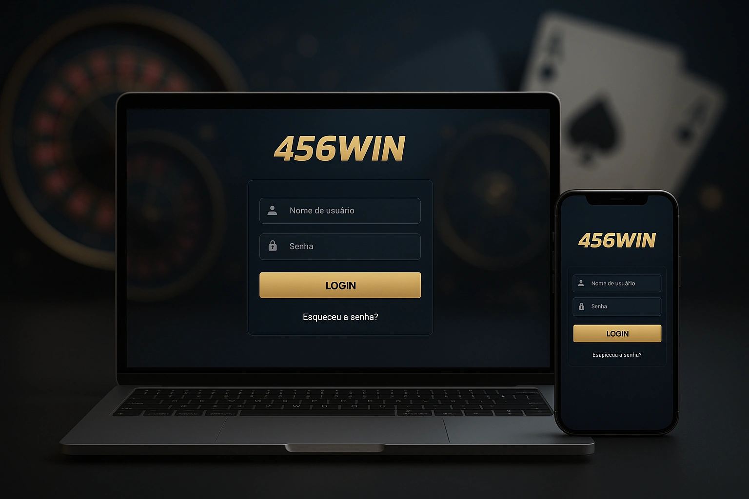 Criar uma nova Conta no plataforma 456WIN